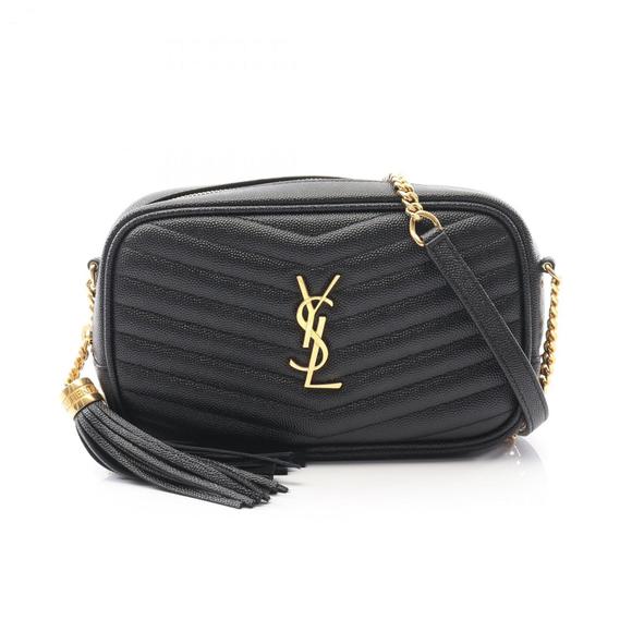 YVES SAINT LAURENT Black Leather Shoulder Bag - Picture 1 of 7